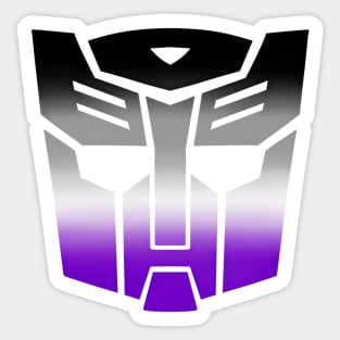 Asexual Pride Autobot Logo Sticker